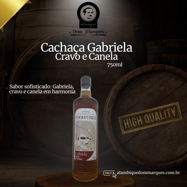 Cachaça Gabriela -  cravo e canela