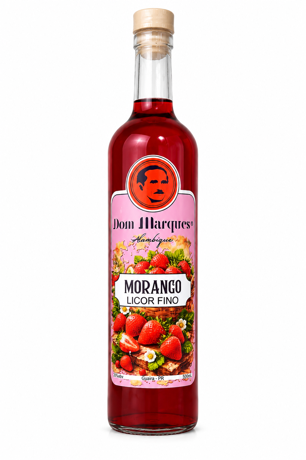 Licor Morango, 500 ml